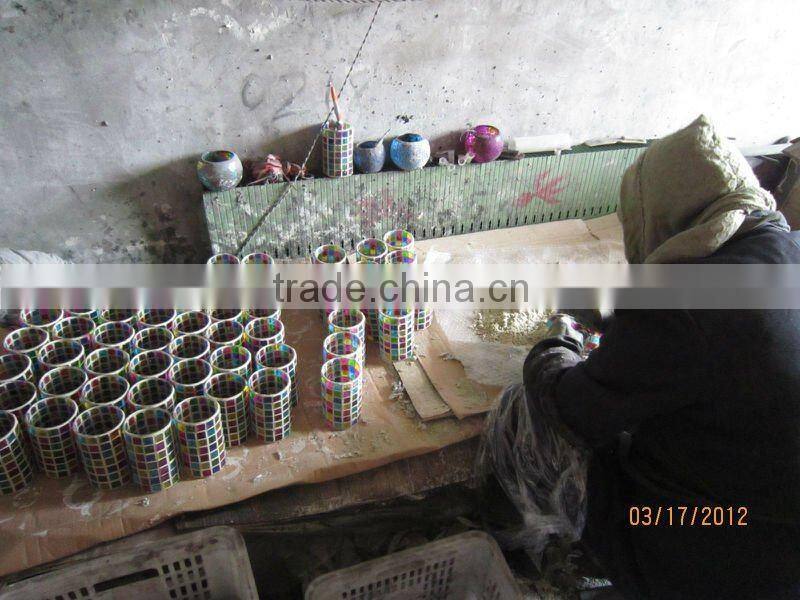 morden glass mosaic vase