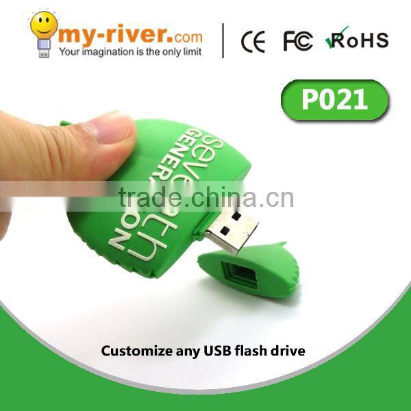 promotion tree leaf shaped usb memory stick 8gb customize