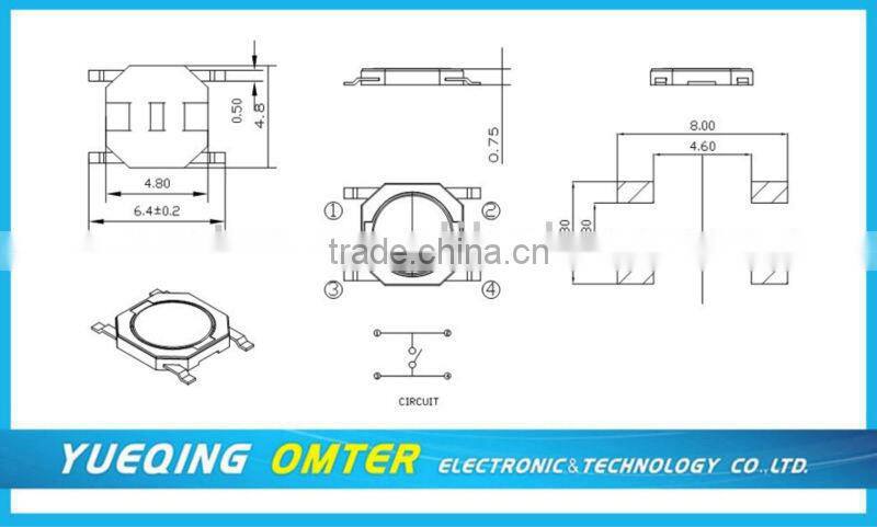 TS0543-c-017h tact switch china