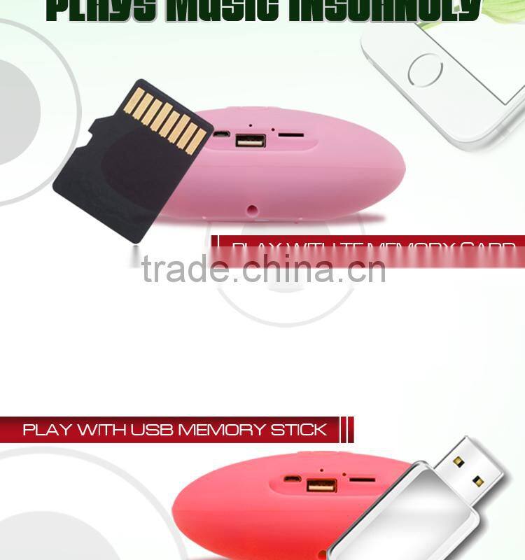 2016 Cheap portable wireless bluetooth speaker, good sound speaker with LED