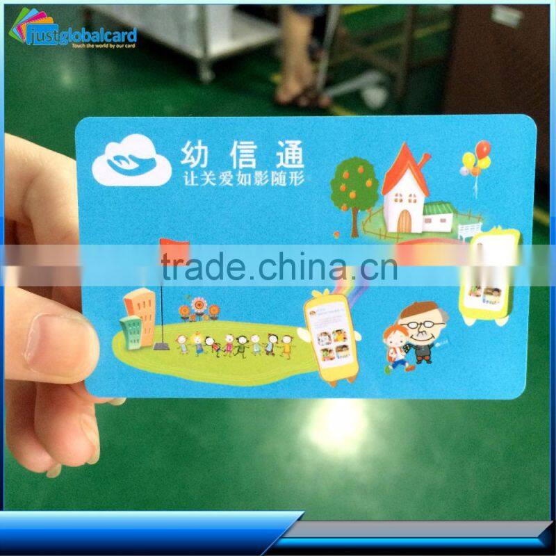 HF printable Contact sle4442 plastic pvc smart card Hybrid smart card vip card with signatare panel