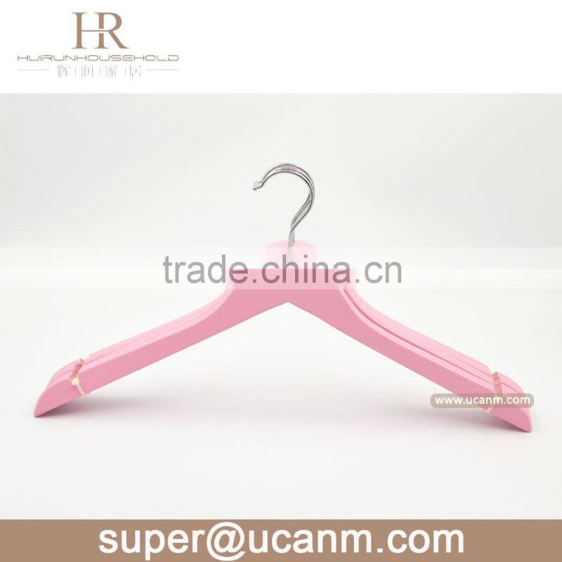 HRW-6610P pink color lotus wood coat hanger