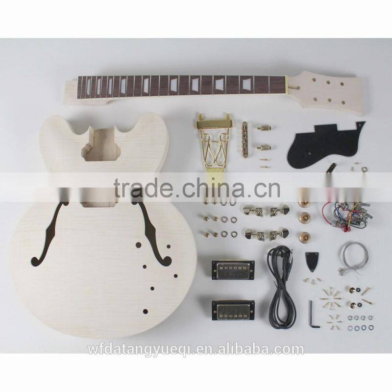 High quality customer diy unfinished electric guitar kit