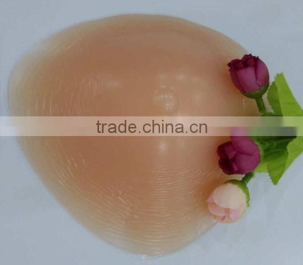 New style triangle shape super breathable silicone fake breast for mastectomy breast cancer woman good helper false boobs