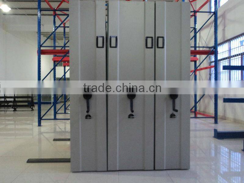 Elegant High Density Mechanical Mobile Shelving Filing Cabinet Storage System