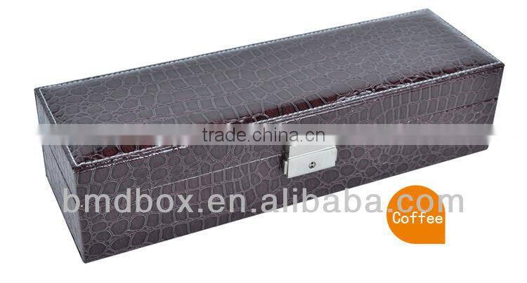 wholesale return gifts 7 slots handmade leather watch storage boxes