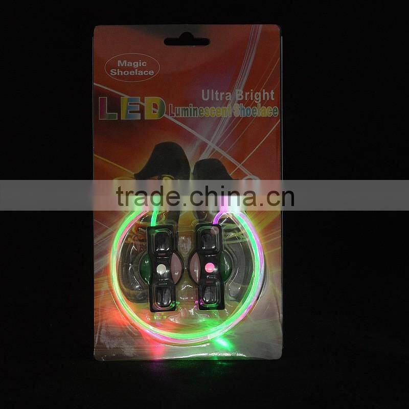 2016 Waterproof Shoe Accessory Led Shoelaces For Party Use