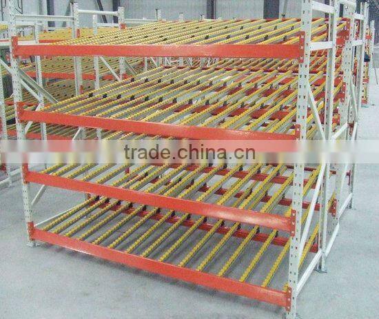 FIFO storage and shelving system