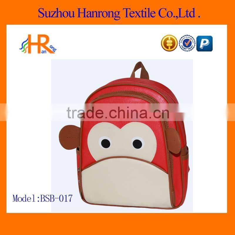 Popular PU leather kids school bag