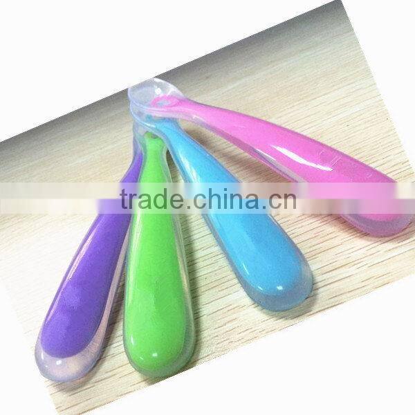 Customized Best-Selling cute silicone baby feeding spoon