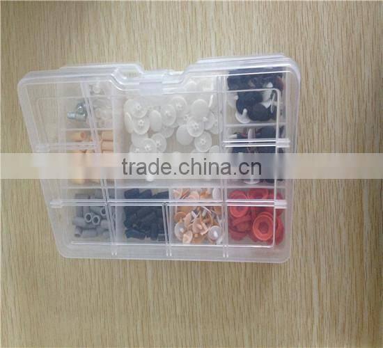clear plastic storage box with compartment