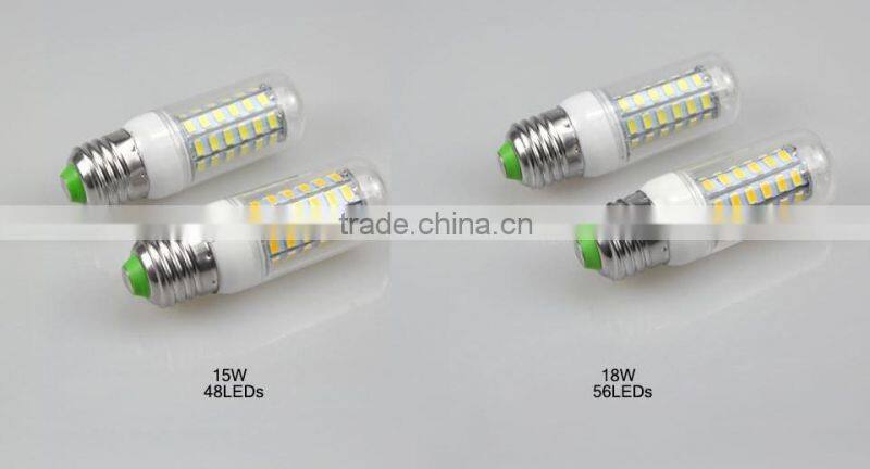 CE&RoHS 7W 12W 15W 18W 20W 21W E27 lamp light LED corn light bulb chandelier Candle Lighting Factory price