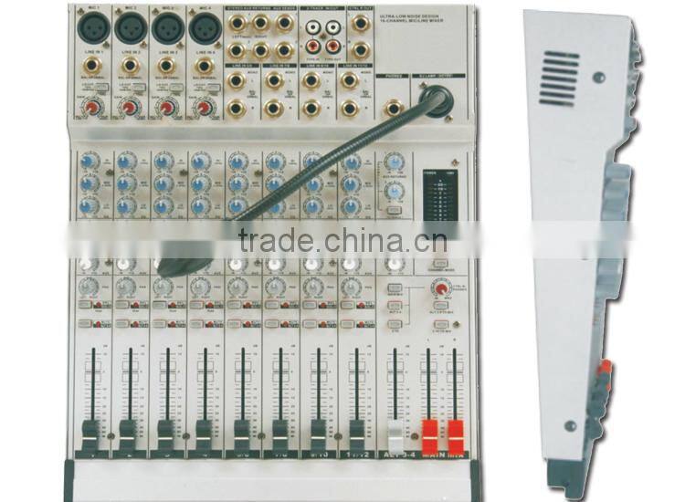 Professional 12 channel digital sound mixer for audio system