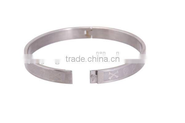 2014 Friendship Stainless Steel Plain Punk Metal Bracelet