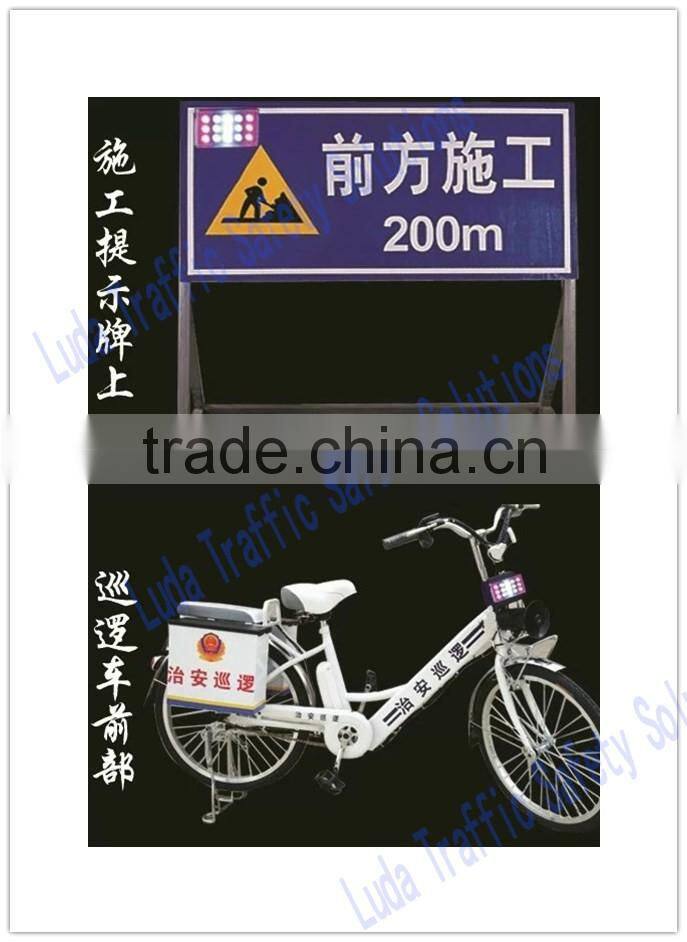 Solar powered led night lights for traffic safety