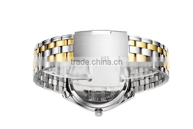 Fashion Stainless Steel Band Chronograph Business Quartz Watches