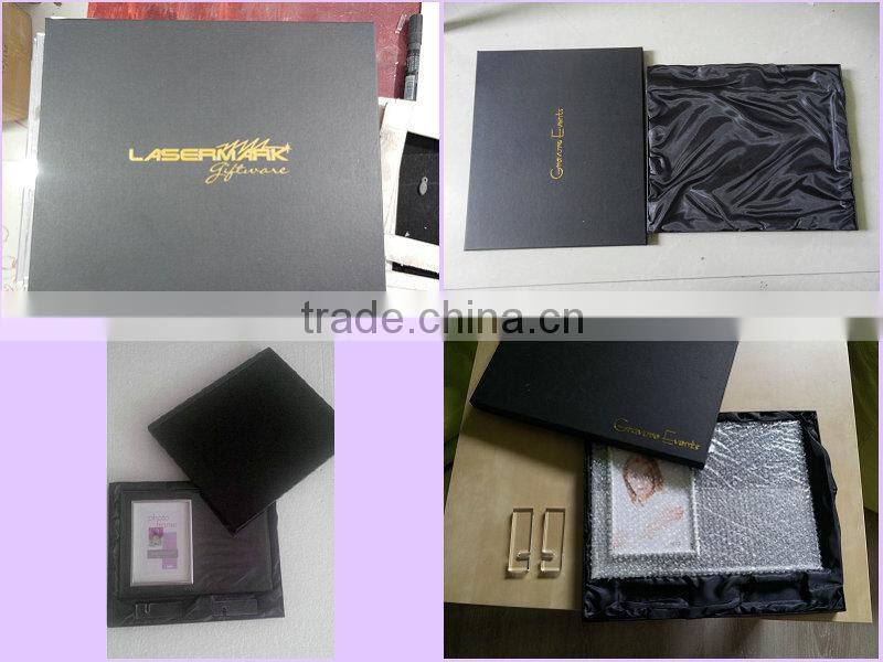 Popular Etched Bridesmaid Glass Picture Frame For Wedding Souvenir