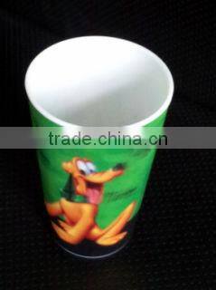 drinking reusable plastic acrylic straw cup with lid