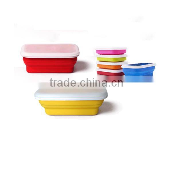 Silicone Collapsible Snack Box Lunch box food container