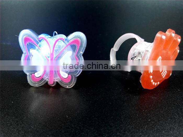 Cat/ Butterfly/ Hand Design Decoration & Celebration Soft PVC LED Party Rings