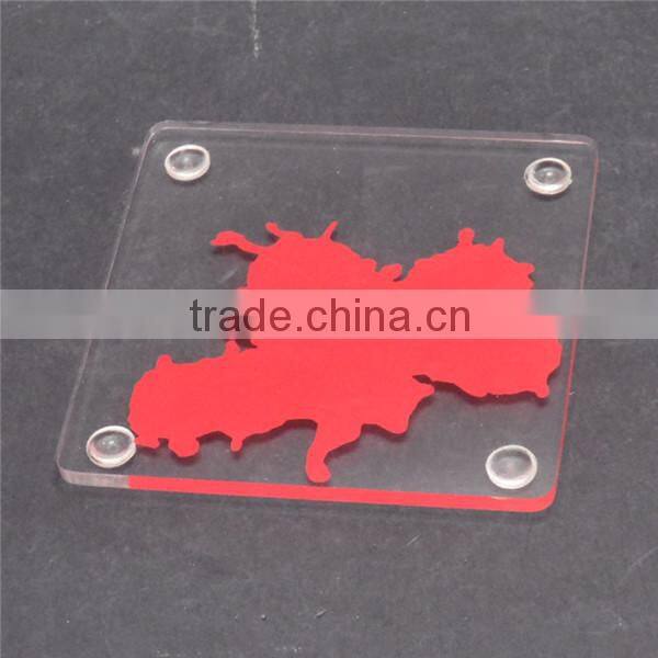 rectangle eco-friendly factory direct sale acrylic coaster
