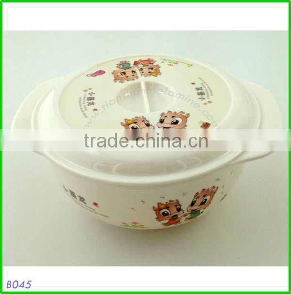 melamine soup bowl with handles
