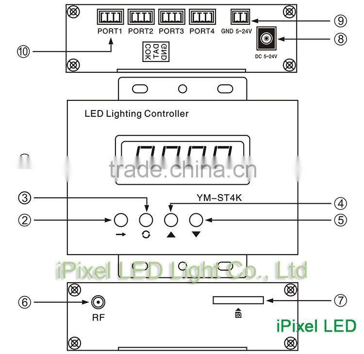 led lighting edit softwre master and slave control controller