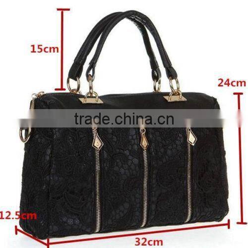 Fashion Korean Women Lace Handbag PU Leather Messenger Tote Shoulder Bag Satchel