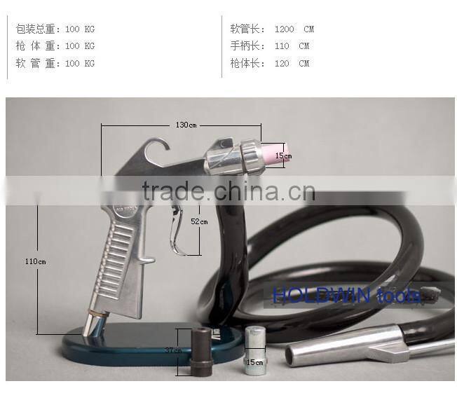 Sand blasting gun with hose ceramic nozzle