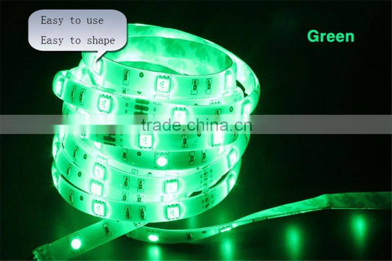 LED colorful Light Strip 5050 SMD 12V 30 lights RGB lights strips (waterproof) 5 m 150 lights +44-key controller +power supply