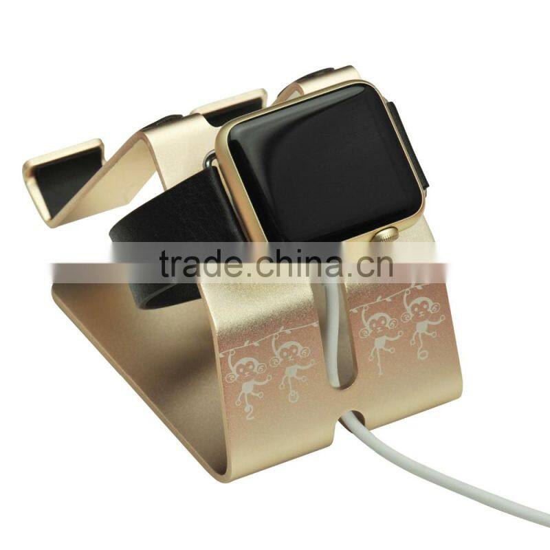 Wholesale Aluminum alloy mobile phone stand black gold sliver