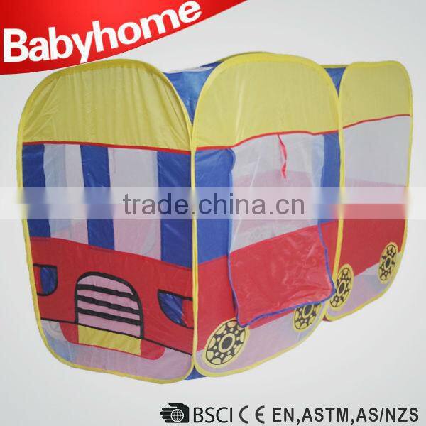cute bus style shape baby camp cot tent sale