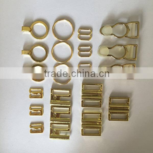 Wholesale underwear accessory woman lady young girl bra accessory in China nylon bra shoulder straps adjuster buckle ring slider