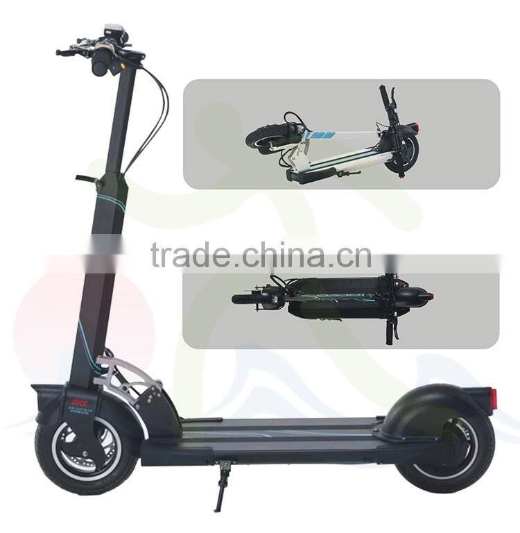 10 inch tire 2 wheels adult foldable electric scooter with dismountable seat for outdoor sports