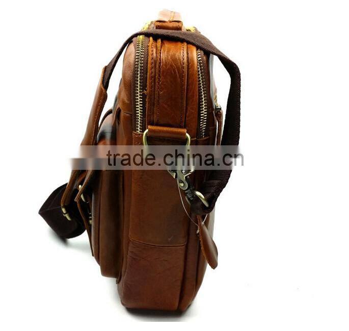 Boshiho vintage cow hide purses and handbags 2016 leather luxury man bag