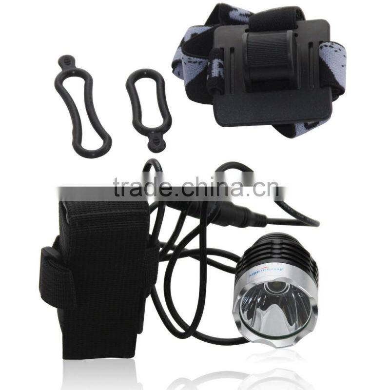 3 Modes Waterproof 10W 1200Lm XM-L2 T6 LED Headlight Headlamp Flashlight Head Torch Light Lamp Bicycle Bike Light Torch set