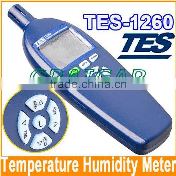 All New TES-1260 Humidity and Temperature Meter