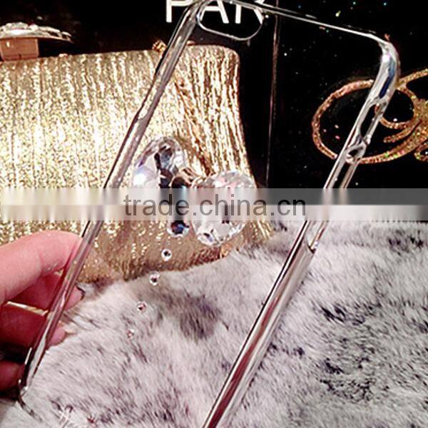 2015 New design rhinestone bowknot design mobile phone case for iphone