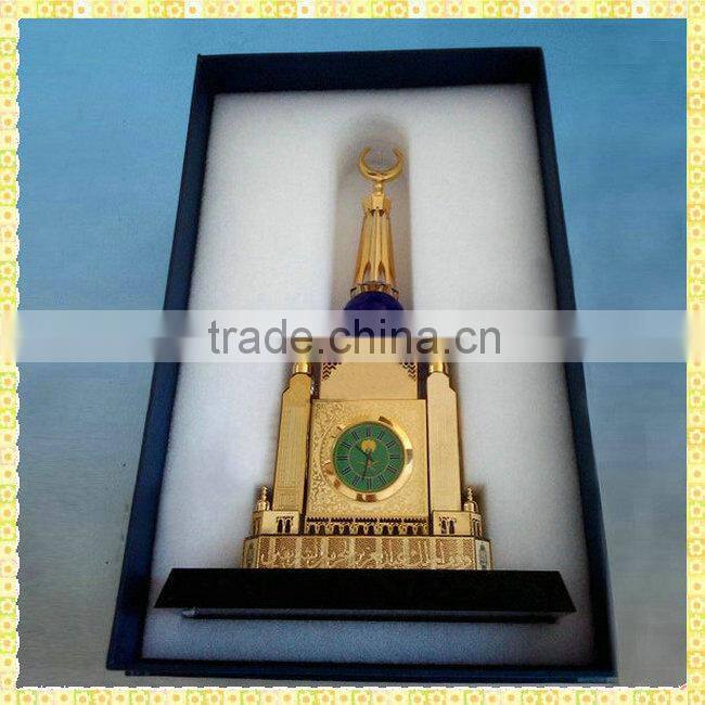Handmade Unique Exquisite Crystal Clock Tower For New Year Gifts Souvenirs