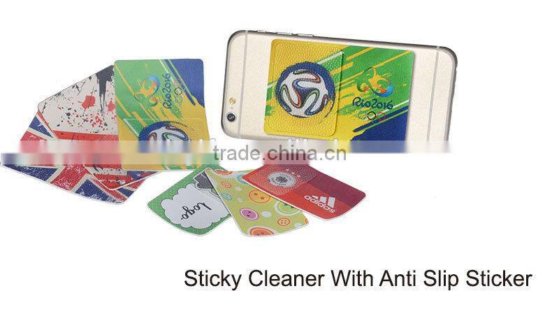 Magic mobile microfiber sticker mobile screen cleaner