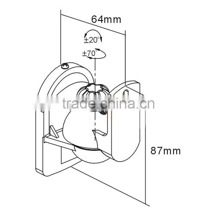 European hot selling plastic sound speaker wall mount bracket holder stand support