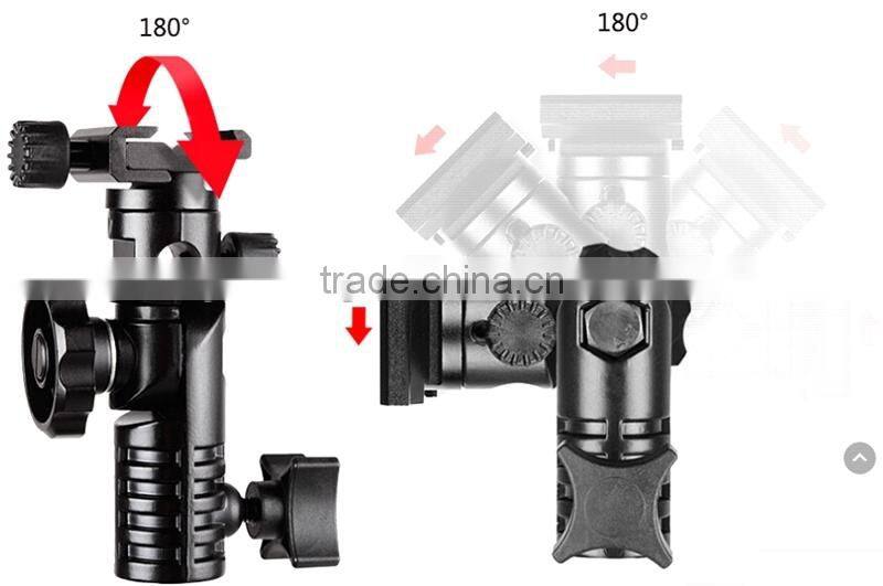 New released full-function adjustable camera flash shoe umbrella holder light stand socket bracket