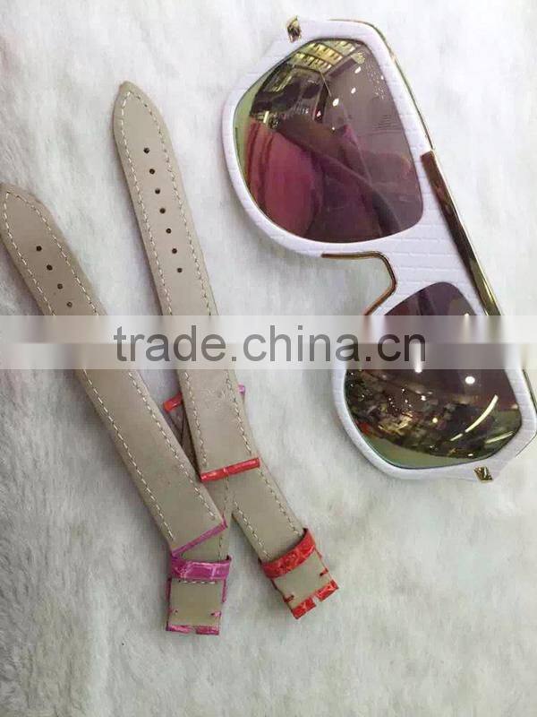 Wholesale 100% High Quality Alligator Leather Wrist Watch Straps