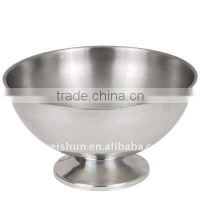 10L stainless steel round ice bucket with stand
