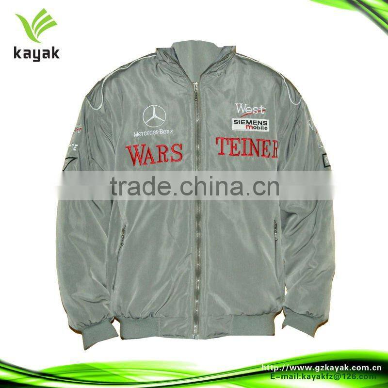 Printed waterproof reflective Men's yellow motorcycle jacket