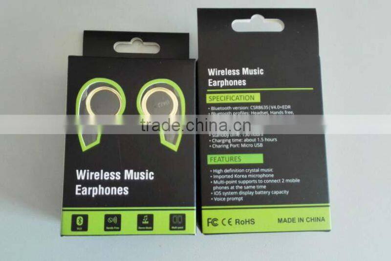 Waterproof,Noise Cancelling,Microphone Function and In-Ear Style free sample headphone sport