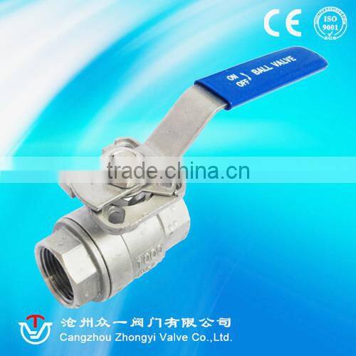manufacturer of stainless steel 2pc thread ball valve