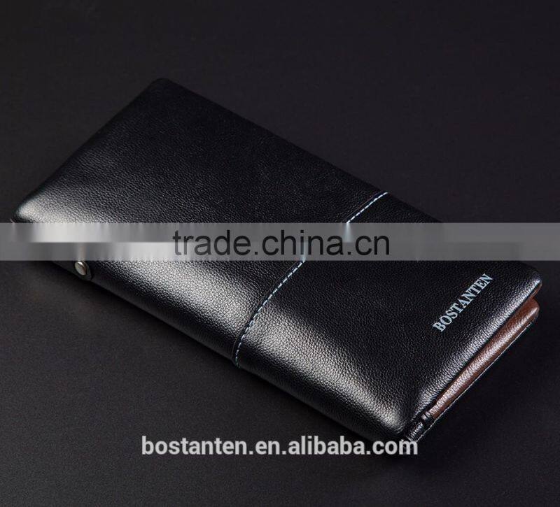 wholesale fashion men wallet money clip leather long purse