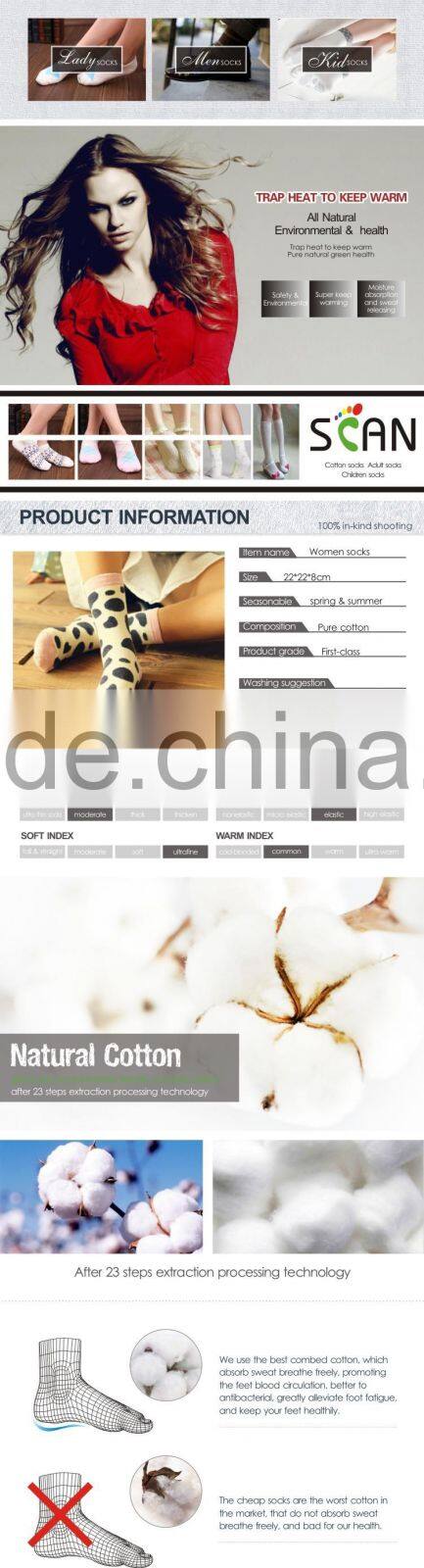 Good saling white school socks in high cotton with OEM factory