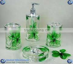 furniture/shelf/acrylic bathroom accessory set-y130966/toothpaste&tooth glass holder/soapbox